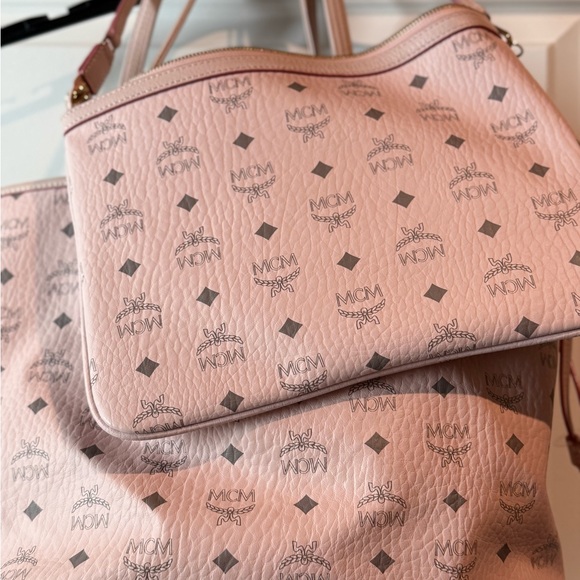 MCM powder pink tote. - Picture 9 of 17